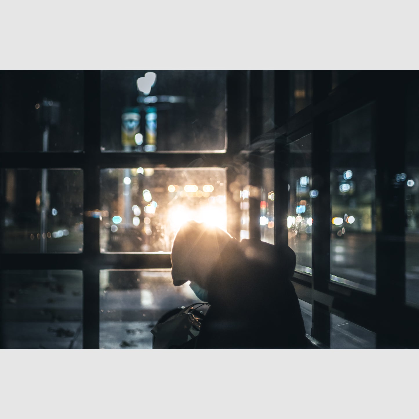 Public Loneliness - Vannopics, Detroit, Horizontal, Night
